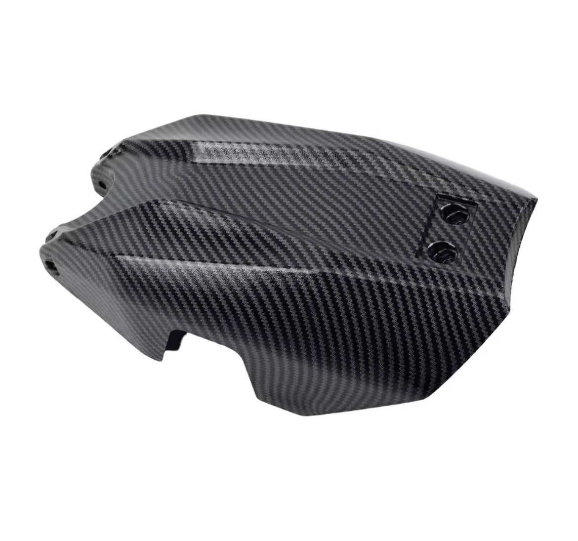 Talaria Sting carbon fiber battery cover for MX3 & MX4, enhancing your ride's aesthetic while protecting the battery.