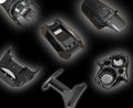 Carbon fiber styled kit for Surron LBX parts showcasing custom-molded components.