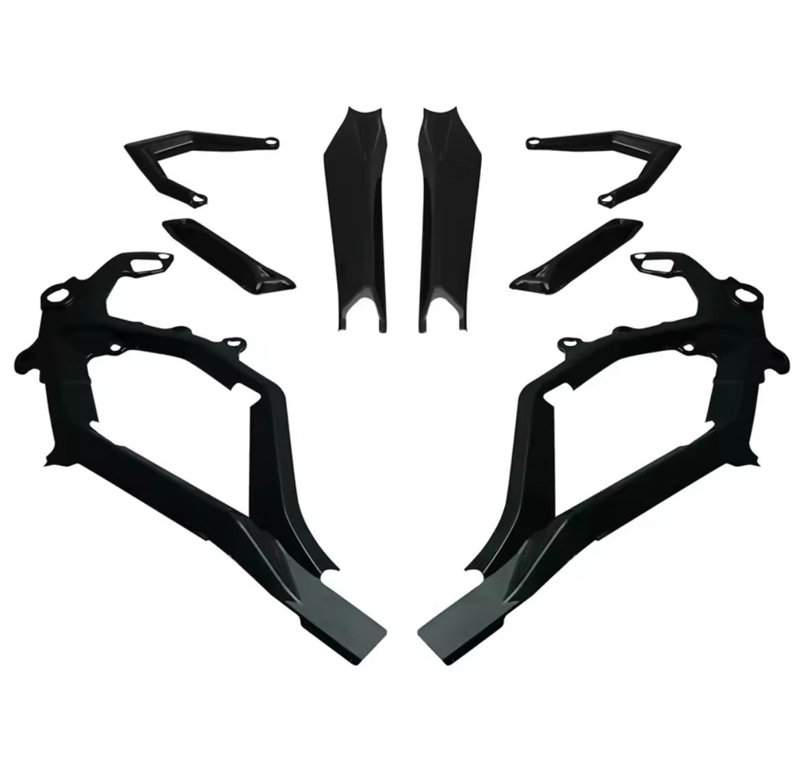 Surron Ultra Bee protective cover kit showing black body frame protective covers designed for off-road durability.