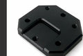 metal fender adapter for Tuttio Yozma, black metal plate for custom e-moto modifications.