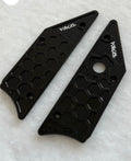 Premium V2 metal side panels for Talaria XXX, featuring a sleek black hexagonal design with precision engraving.