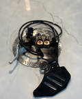 Surron Ultra Bee rear brake conversion kit featuring black bracket and advanced heat dissipation for superior stopping power.