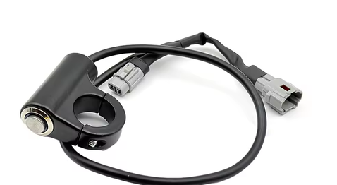 Surron light switch upgrade for controlling e-moto lighting system, featuring plug-and-play installation.