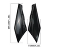 Surron E Ride side fenders showcasing dimensions of 341.5MM x 110MM for high-speed e-moto builds.