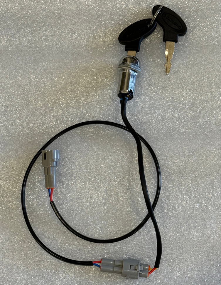 Talaria XXX ignition key conversion kit with keys, designed for quick installation and enhanced security.