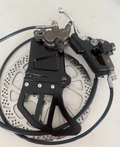 OEM brake kit for Talaria MX5 featuring high-performance brake calipers and rotor.