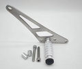 Ultra Bee Footlock parts including metal footpeg and mounting hardware on a neutral background.