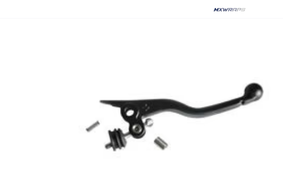 Emoto brakes formula lever replacement, heavy-duty black lever and hardware for high-performance braking systems.